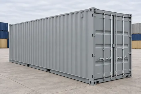 Container 40 pieds High Cube · Neuf · premier voyage · Gris. Visuel pour cette configuration. Le fournisseur confirmera l’exemplaire, son état réel et ses équipements.